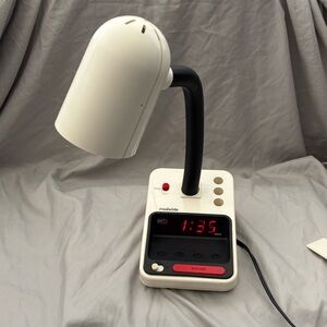 Vintage 80s Spartus Desk Lamp Digital Alarm Clock  1182